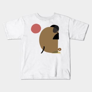 Abstract Pug Yoga Kids T-Shirt